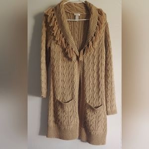 Chico's cable knit cardigan sweater
